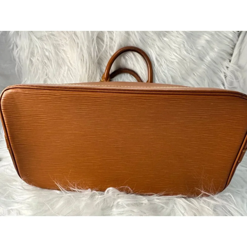 Louis Vuitton Alma PM Epi Leather Handbag With Gold Hardware